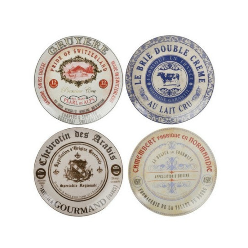 Creative Tops Gourmet Cheese Set of 4 Cheese Plates