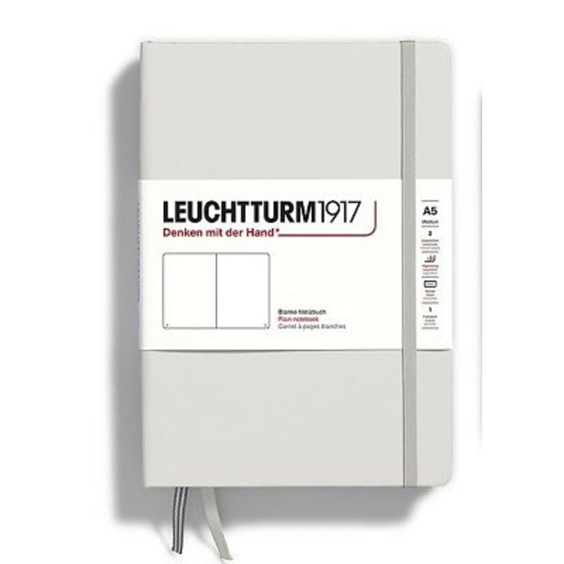 Leuchtturm Plain Notebook A5 – Light Grey