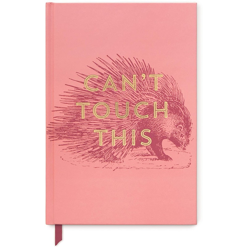 Porcupine “Cant Touch This” Vintage Sass-Soft Touch Hardcover Book