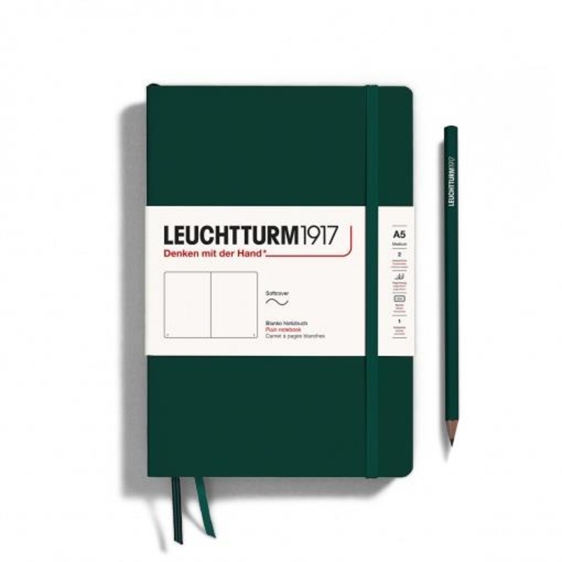 Leuchtturm Plain Notebook A5 – Forest Green