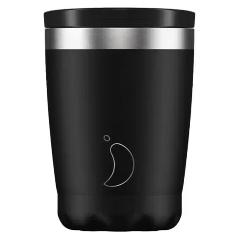Chilly’s 340ml Coffee Cup – Monochrome Black