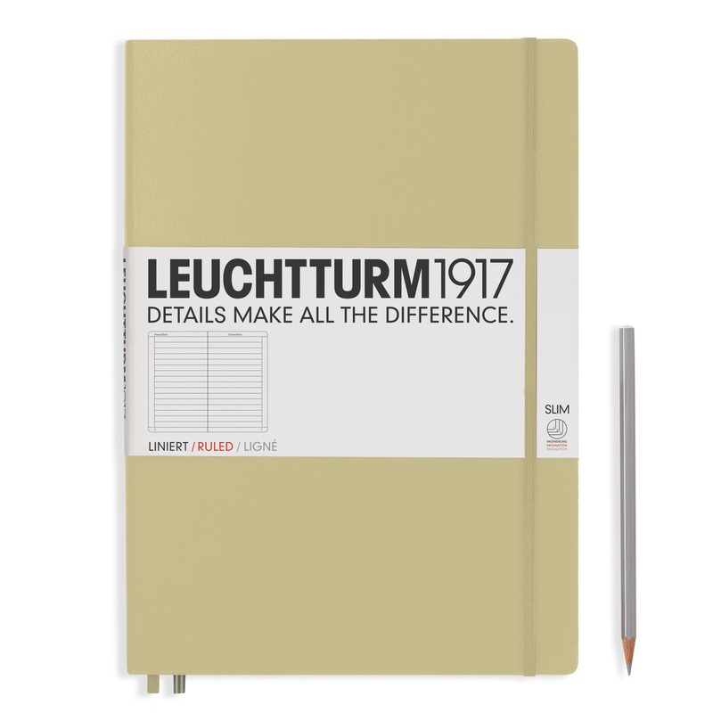 Leuchtturm Slim A4 Lined Notebook – Sand