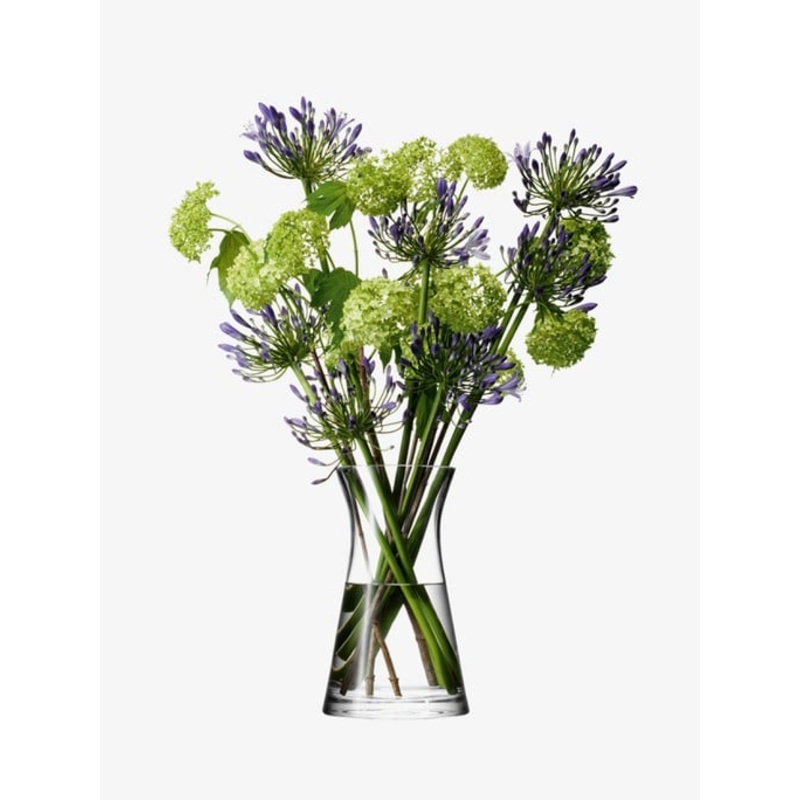 LSA Flower Mixed Bouquet Vase H29cm Clear