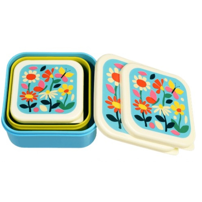 Rex Set of 3 Snack Boxes – Butterfly Garden