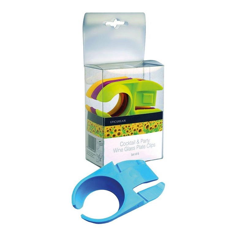 Epicurean Cocktail Party Wine Glass & Plate Clips