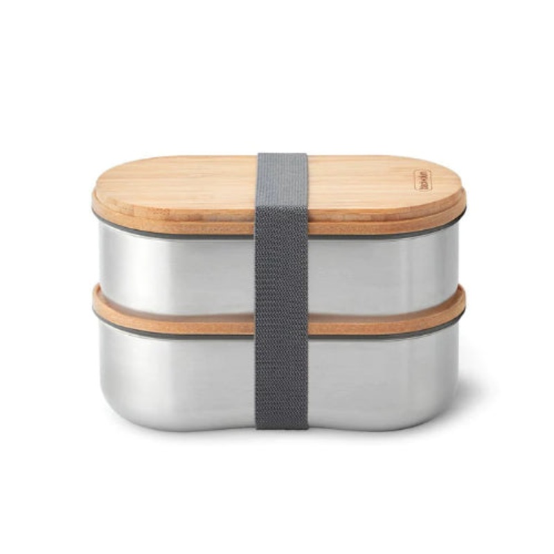 Black & Blum Steel Bento Box – Almond/Grey