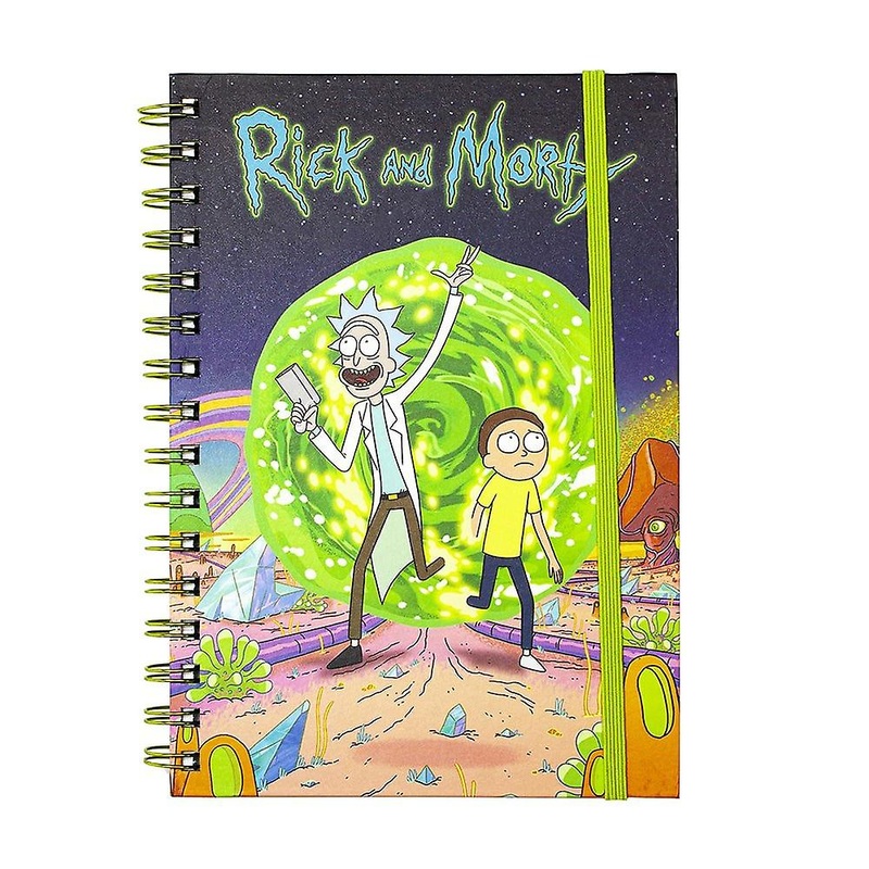 Rick and Morty Spiral Notebook