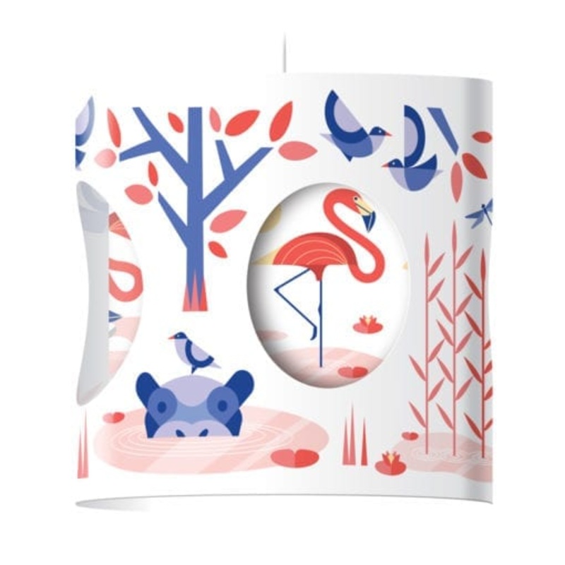 Two Tier shade – Flamingos