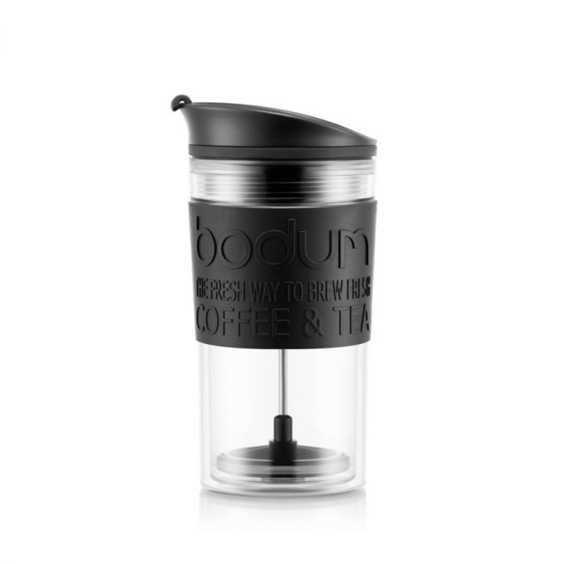 Bodum Travel Press Double Wall with Extra Lid – Black