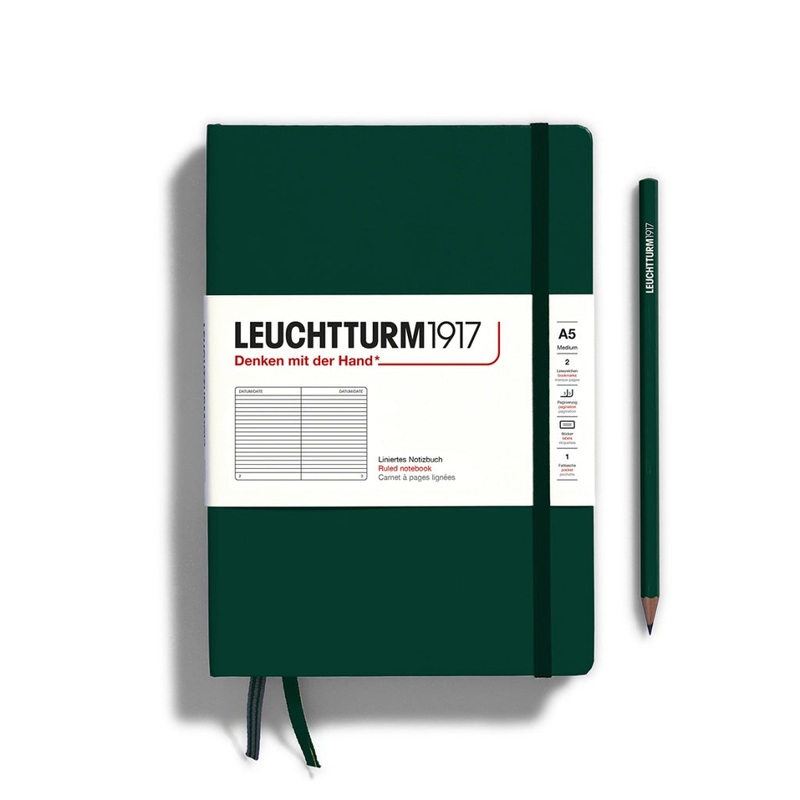Leuchtturm Ruled Notebook A5 – Forest Green