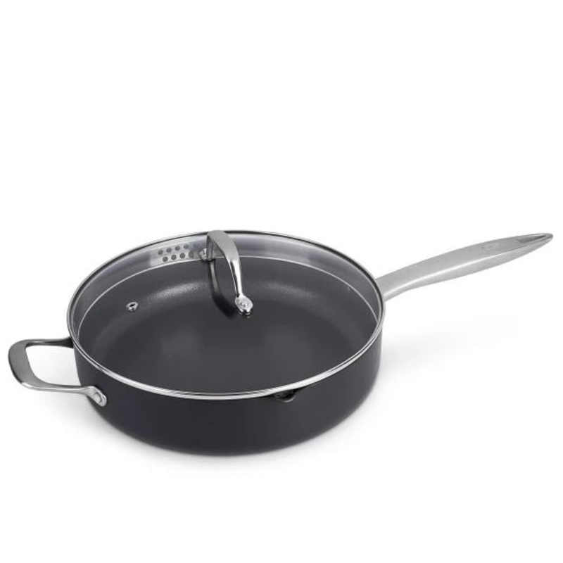 Zyliss Ulitmate Pro Saute Pan with spout & Glass Lid 28cm