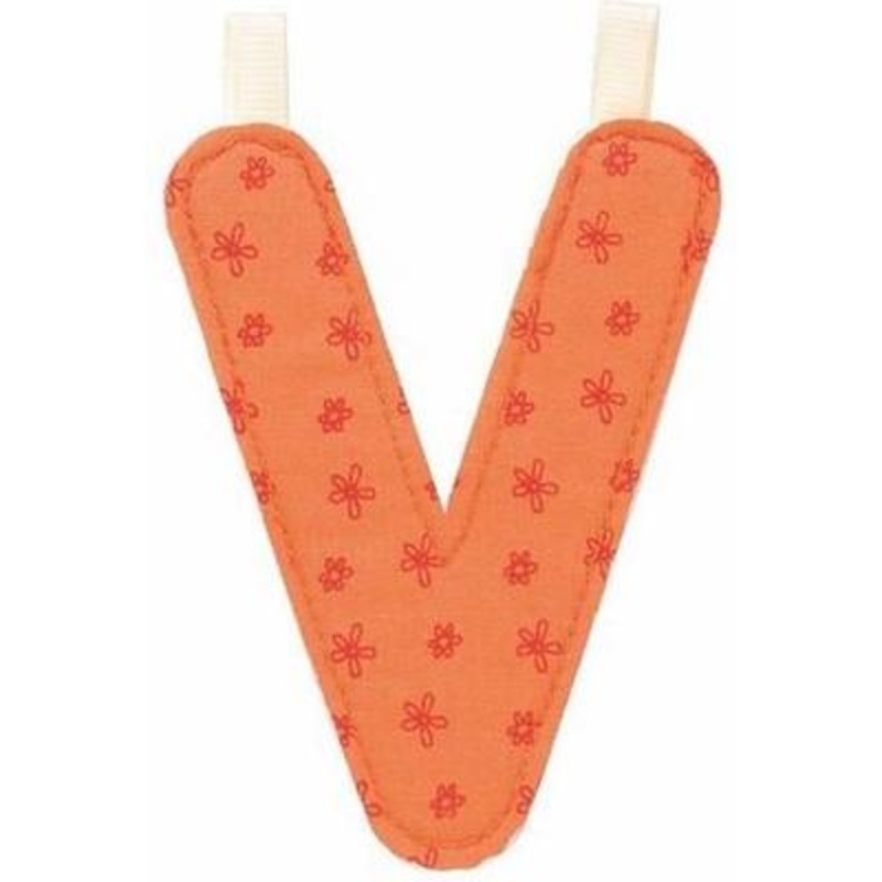 Fabric letter V
