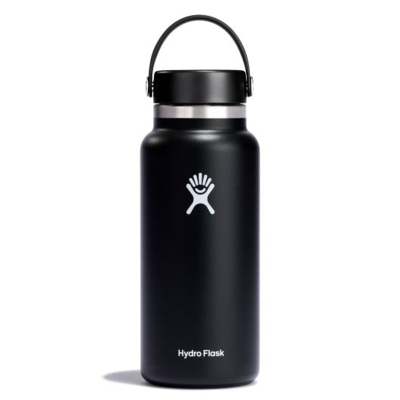 Hydroflask Wide Mouth Bottle with Flex Cap 32oz – Black