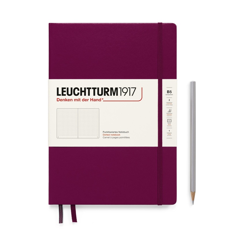 Leuchtturn B5 Dotted Notebook Port Red