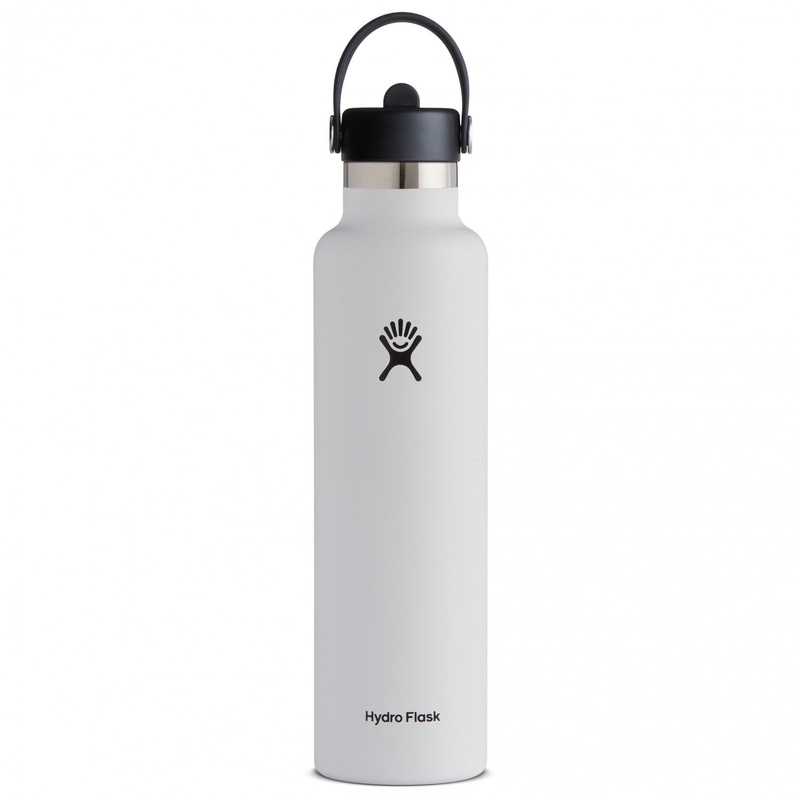 Hydroflask Standard Mouth Bottle with Straw 21oz – White