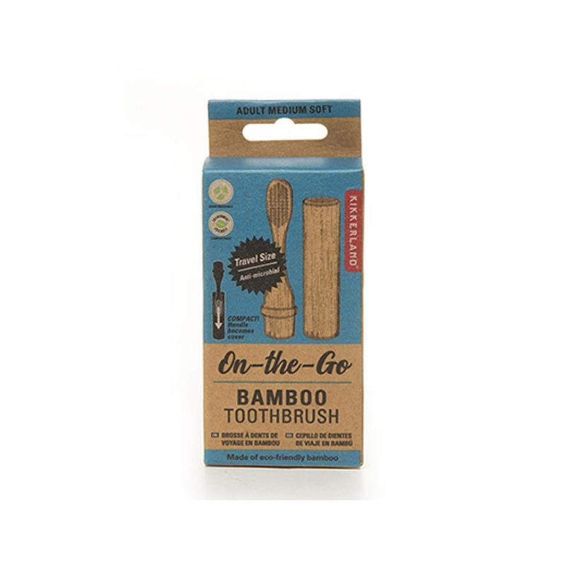 Kikkerland On-The-Go Bamboo Toothbrush