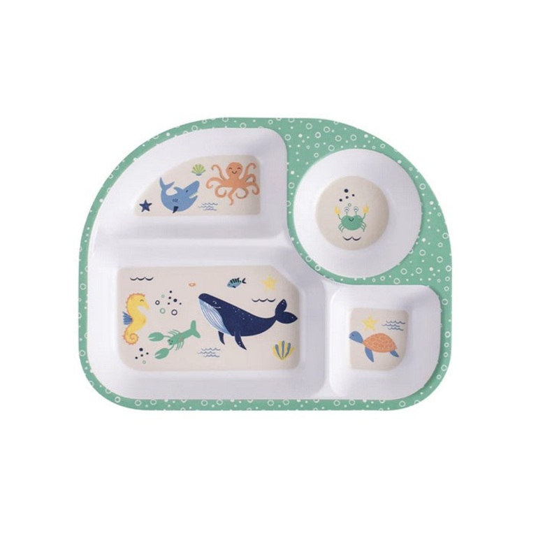 Ladelle Kids Divided Plate – Ocean
