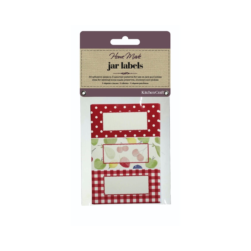 Home Made Pack of 30 Jam Jar Labels – Orchard