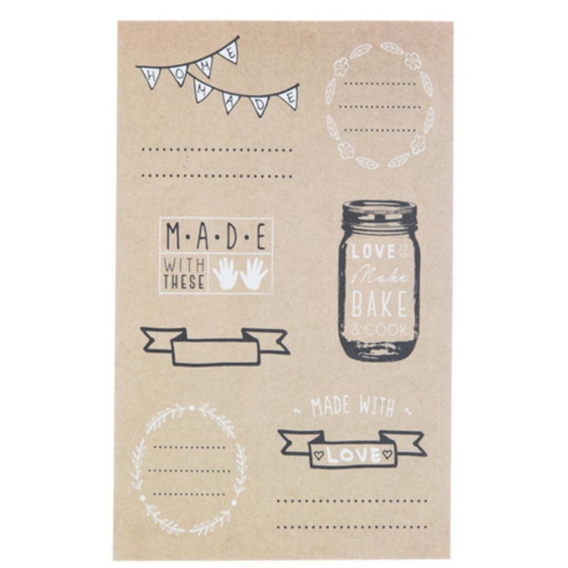Kitchen Pantry 28Pc Kraft Paper Label Set