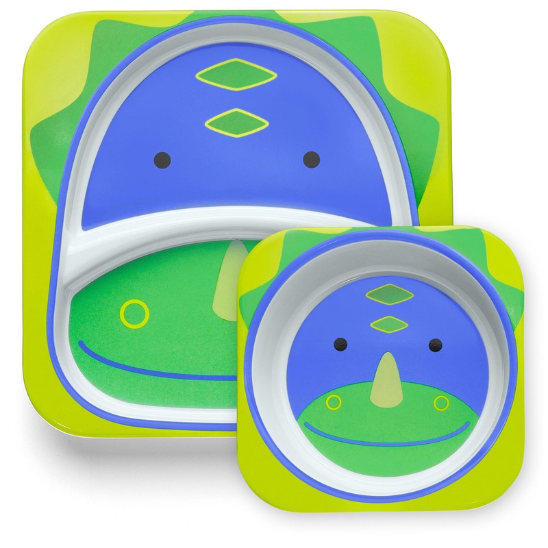 Zoo Melamine Plate & Bowl Set – Dinosaur