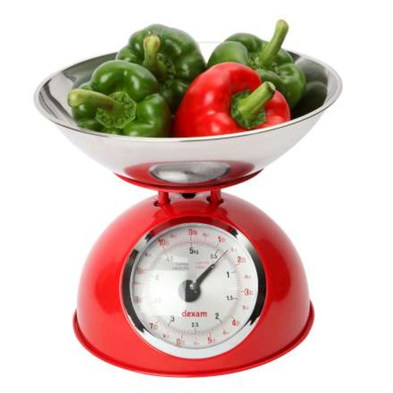 Dexam Retro Mechanical Scales – Red