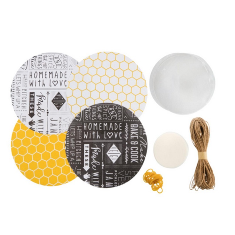 Kitchen Pantry 24Pc Mixed Design Jam Jar Set