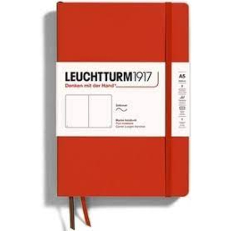Leuchtturm A5 Softcore Plain Notebook Fox Red