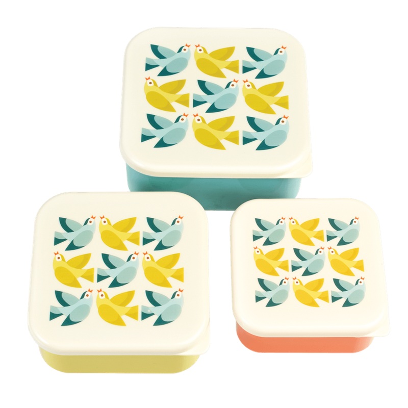 Rex Set of 3 Snack Boxes – Love Birds