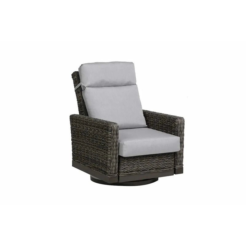 Ratana Boston Swivel Recliner with Cash Ash Cushions