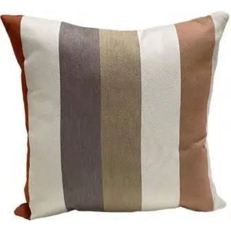 Casual Cushion 20″ Throw Pillow Chroma Stripe II Rust