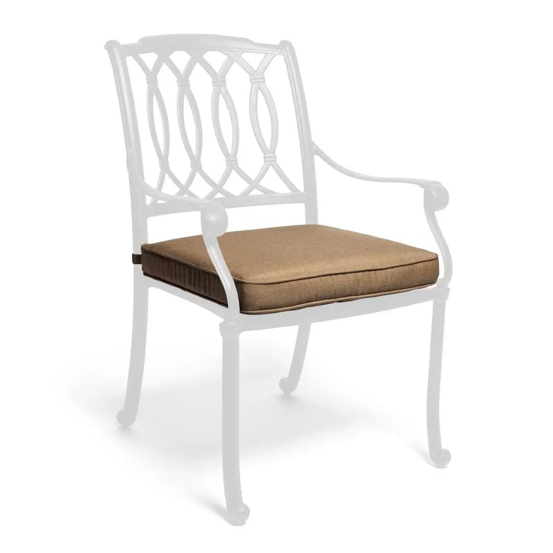 Casual Cushion Deluxe Dining Seat Cushion in Canvas Heather Beige