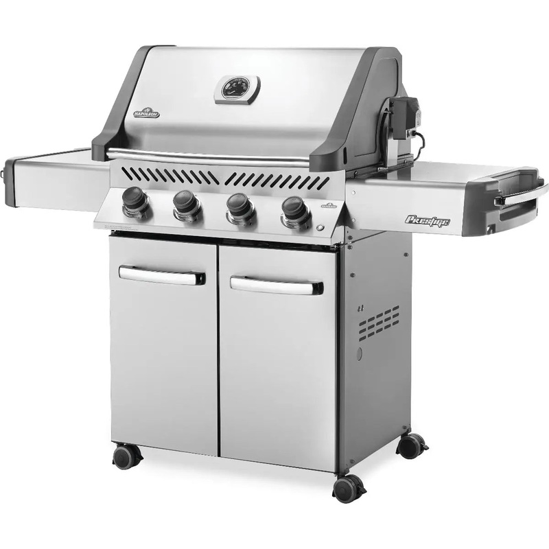 Napoleon Grills Prestige 500 Gas BBQ Grill on Cart, Stainless Steel