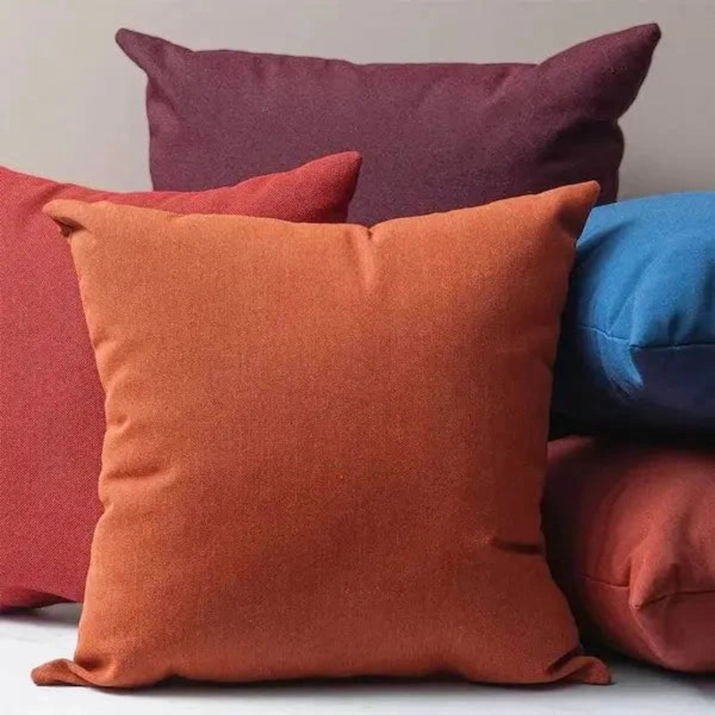 Solid Bold Colors Throw Pillows
