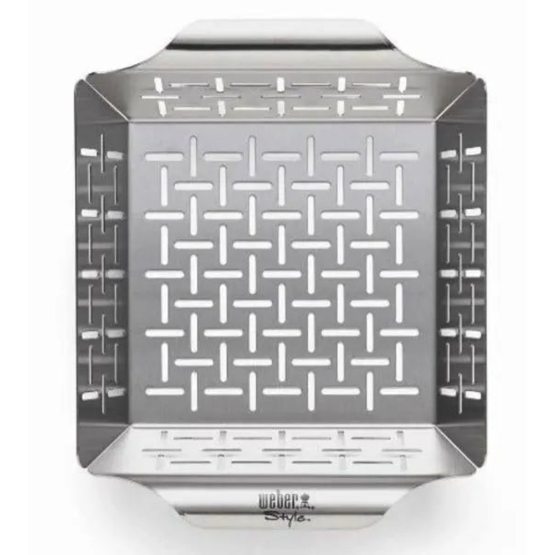 Weber Small Stainless Steel Dlx Grilling Basket