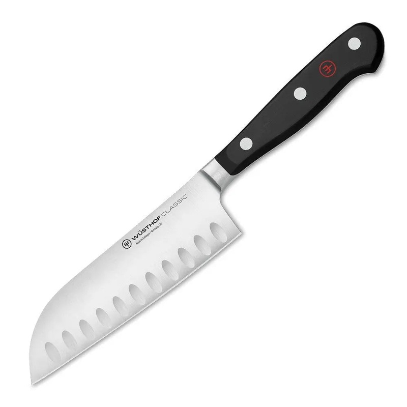 Wusthof Gourmet 5″ Santoku Knife, Hollow Edge