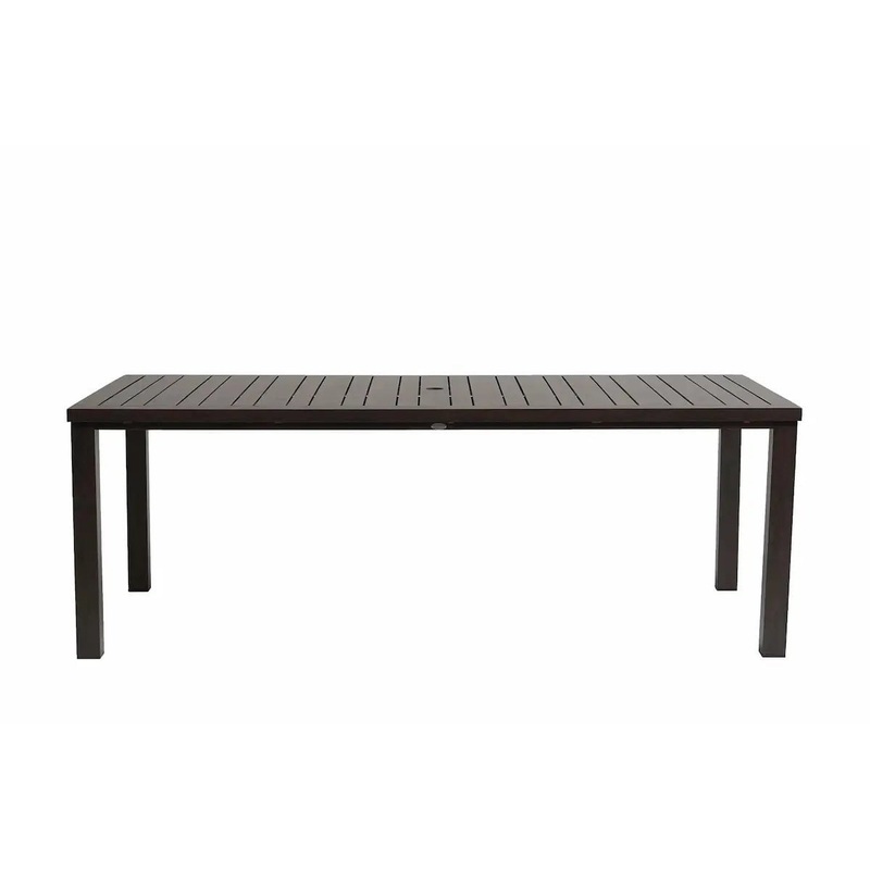 Ratana Canbria 84″ x 44″ Rectangle Dining Table in Hessonite Garnet