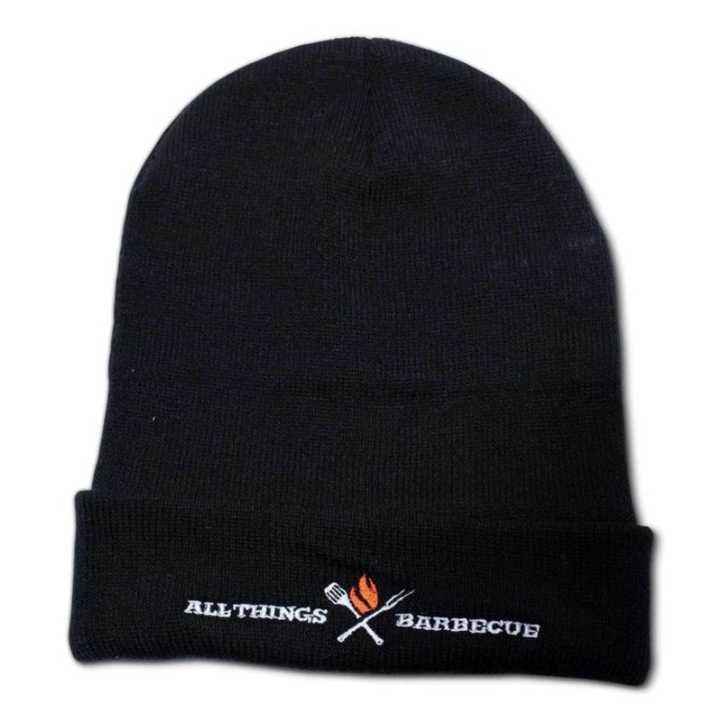 Black Knit Lined Stocking Cap
