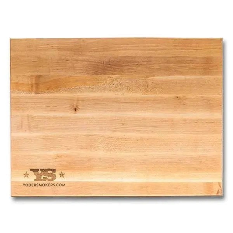Boos Block Maple Cutting Board with Yoder Smokers Logo, 20″ x 15″ x 1.5″