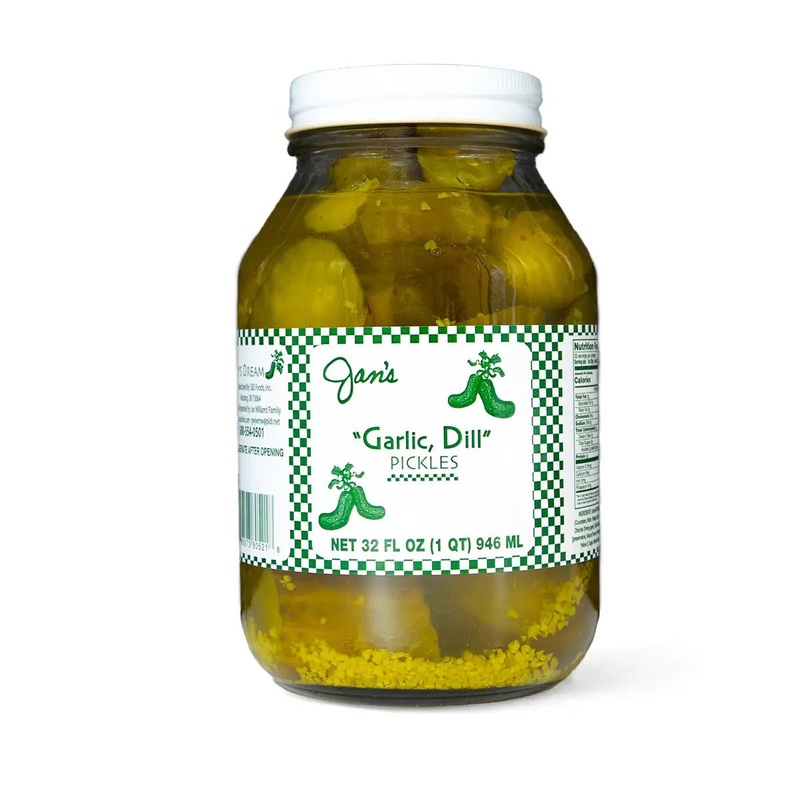 Jan’s Garlic Dill Pickles, 32oz