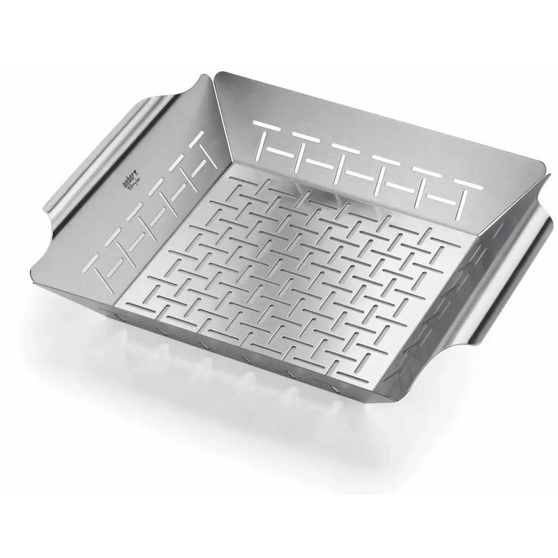 Weber Medium Stainless Steel Deluxe Grilling Basket