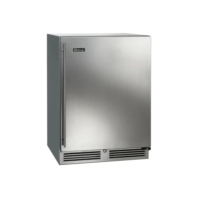 Perlick HC24 24 Undercounter Outdoor Refrigerator, Stainless Steel Solid Door