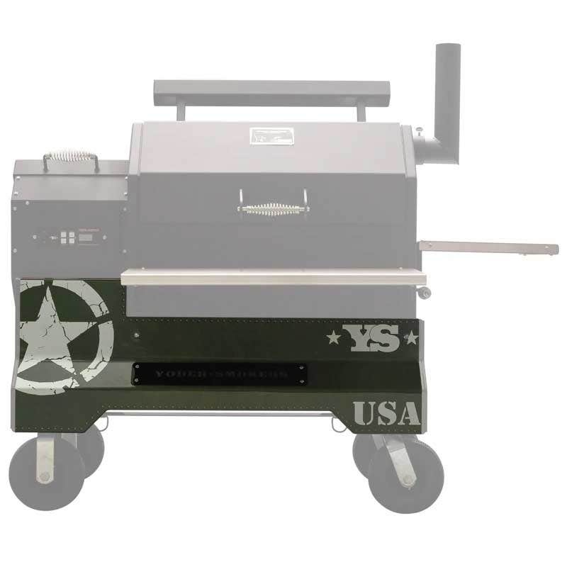Yoder Smokers YS640 Competition Cart Magnetic Wrap – Military Green