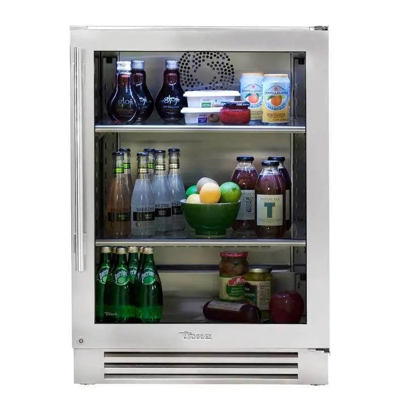 TRUE 24″ Undercounter Refrigerator, Glass Door