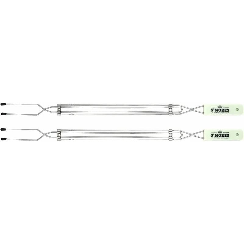 Charcoal Companion S’Mores Extendable Forks, Set of 2