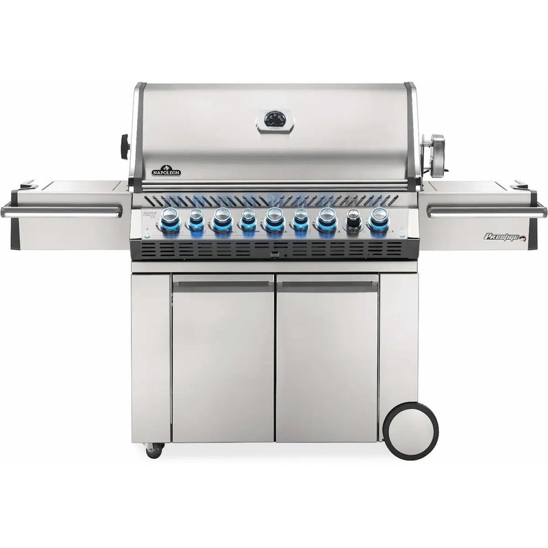 Napoleon Grills Prestige PRO 665 Gas BBQ Grill with Infrared Side & Rear Burners, Stainless Steel