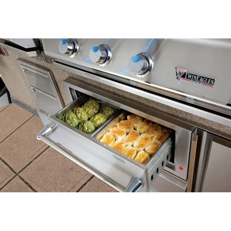 Twin Eagles 42″ Warming Drawer with Storage