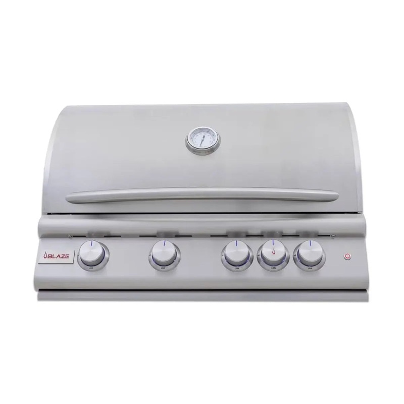 Blaze Premium 4-Burner LTE+ 32″ Built-In Gas BBQ Grill with Rear Infrared Burner, BLZ-4LTE3