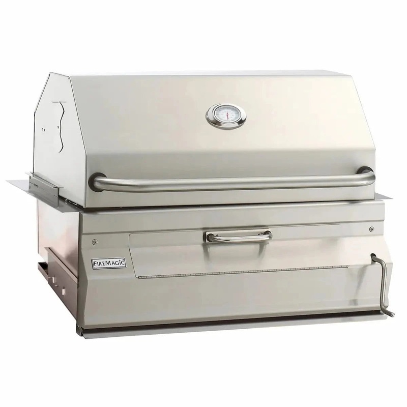 Fire Magic Built-In Stainless Steel 24″ Charcoal BBQ Grill