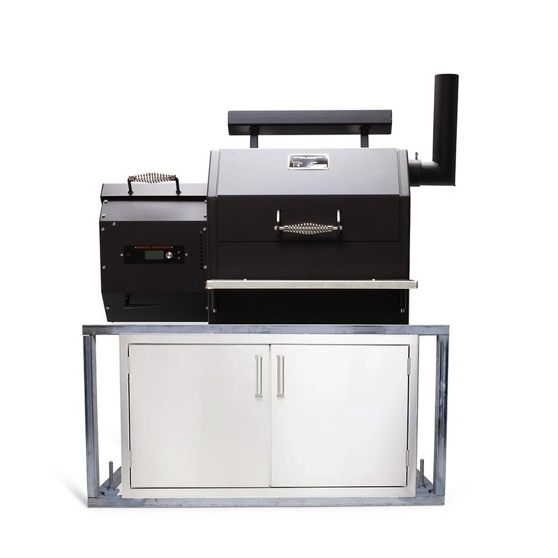 Yoder Smokers Built-In YS480s Pellet Grill Island with Double Access Doors