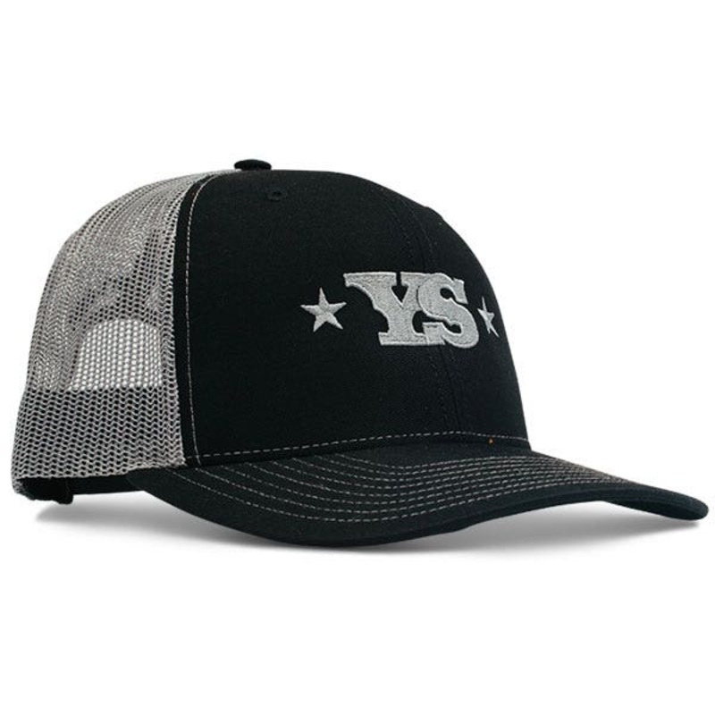 Yoder Smokers Trucker Hat, Black/Charcoal